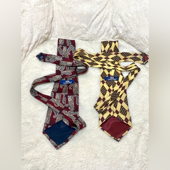 Stafford 100% Silk Ties- Lot‎ of 2 - Picture 2 of 4